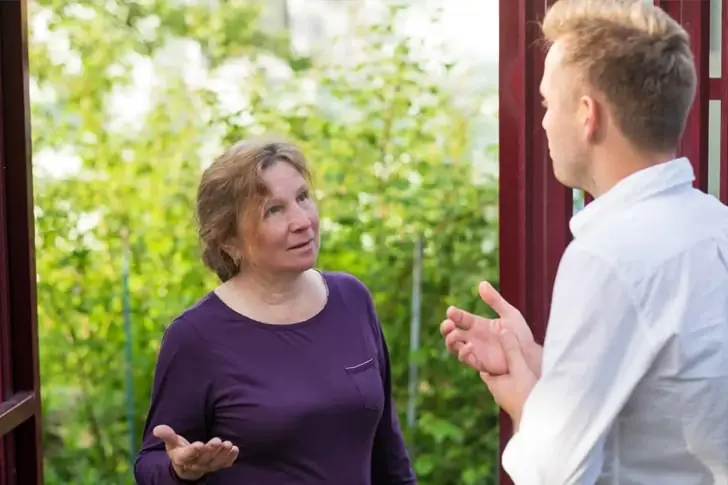 Auseinandersetzung mit Sandra
