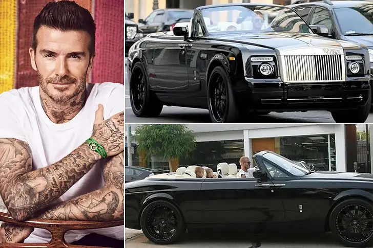 DAVID BECKHAM – ROLLS ROYCE PHANTOM DROPHEAD COUPÉ, ESTIMÉE A ENVIRON 400.000 $