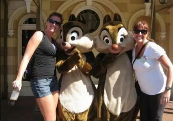 Mischievous Chipmunks Mid-Photo