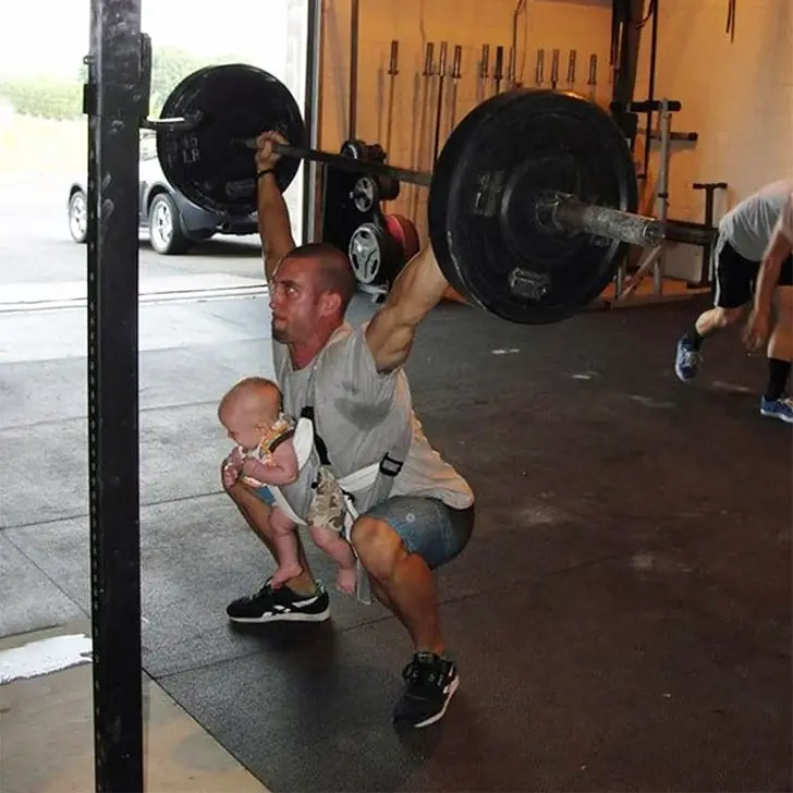 Squats with a Side of Baby