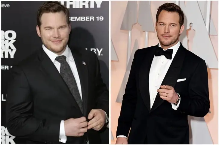 Chris Pratt (42 anos) – 27 Kg
