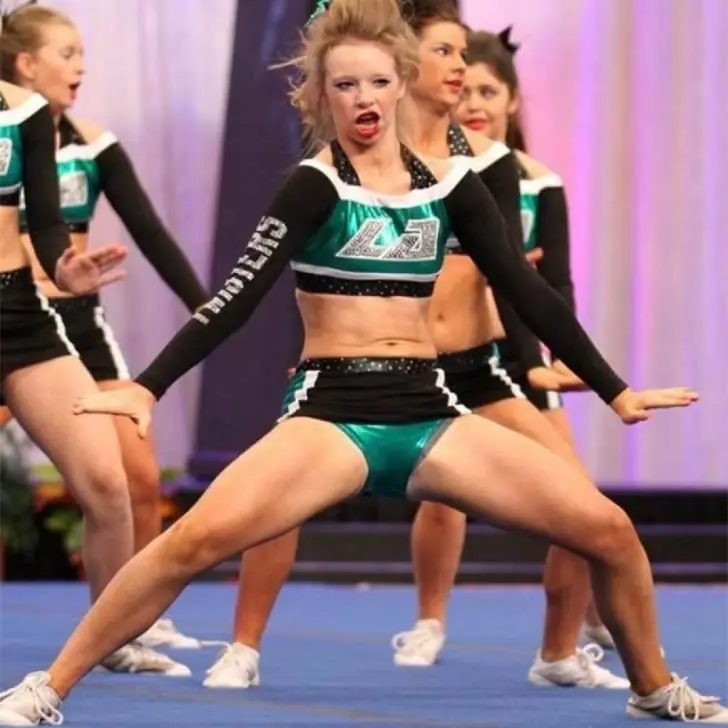 One Cheerleader’s Fierce Focus