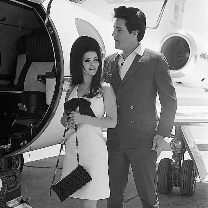 The New Mr. & Mrs. Presley Jetting Off To Their Honeymoon in 1967