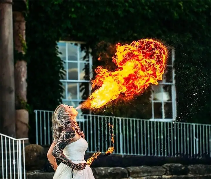 Hochzeit im Flammenzauber