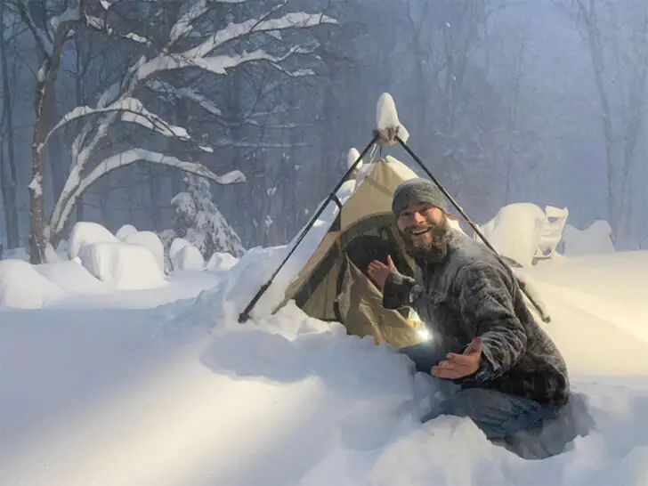 Wintercamping mit Grinse-Garantie