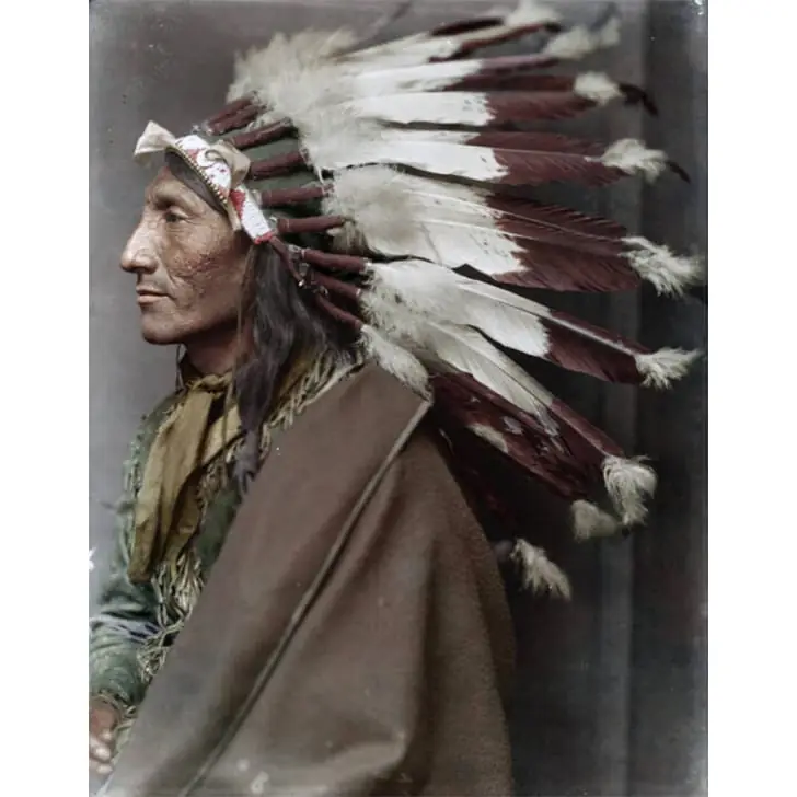 Whirling Horse, Sioux Indian – 1898/1900