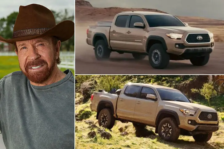 Chuck Norris – Toyota Tacoma, Estimated $26K