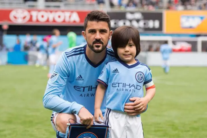 Luca Villa González, hijo de David Villa