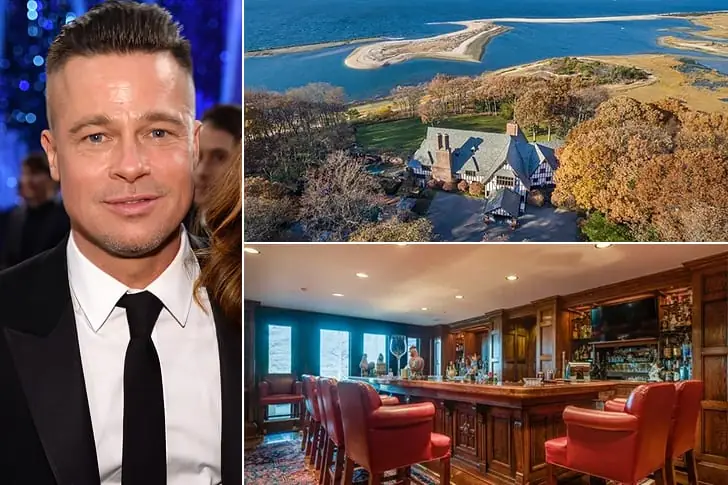 Brad Pitt – $55 Million, Long Island