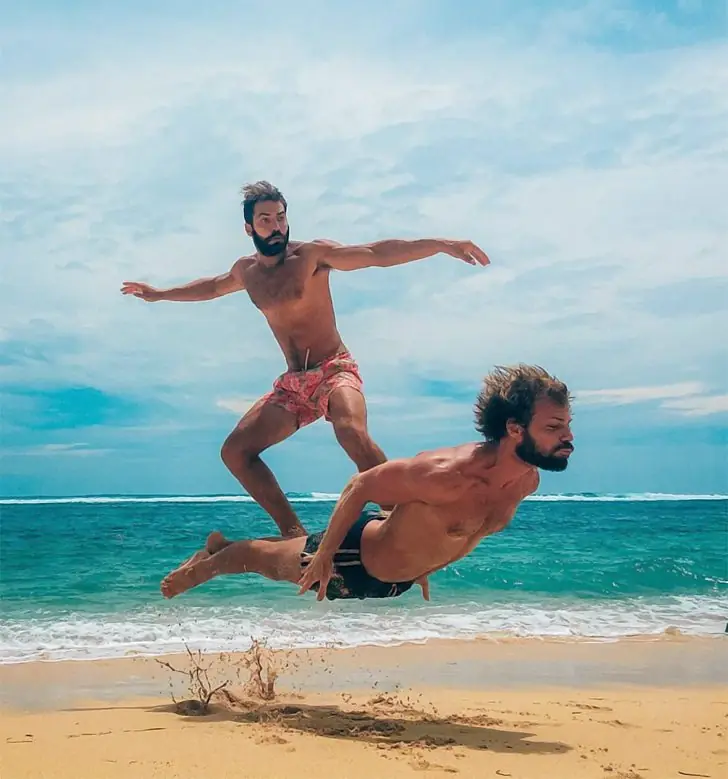 Beach Bros Go Airborne
