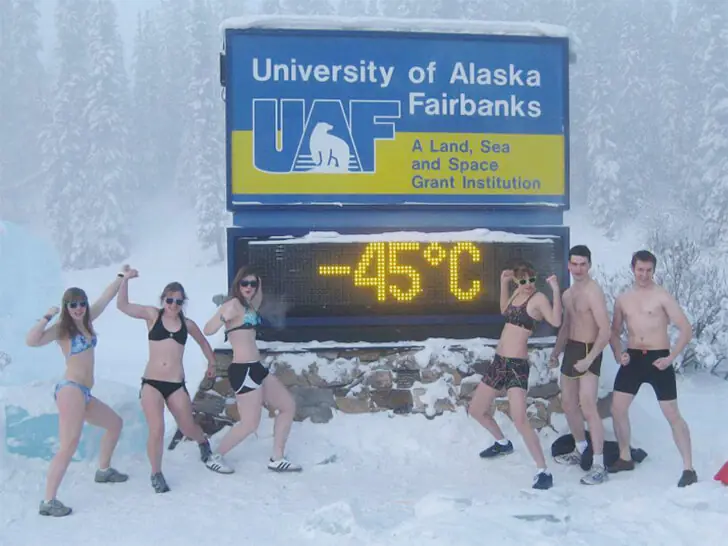 University of Alaska Fairbanks Students Take on the Ultimate Cold Challenge