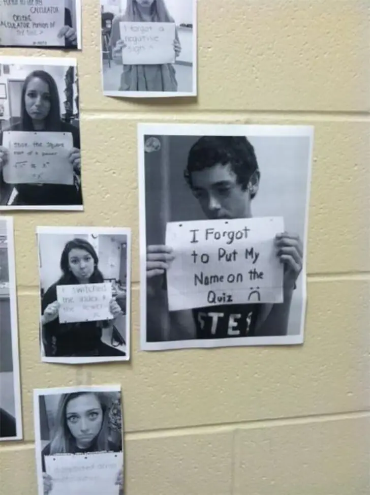 Classroom Wall of Forgotten Names