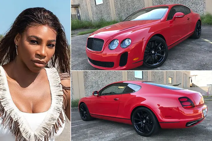 Serena Williams – Bentley Continental GT, Est. $200K