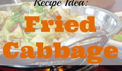 Fried cabbage, side dish, cabbage