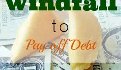 pay off debt, financial windfall, extra money
