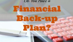 financial tips, financial advice, financial back-up plan